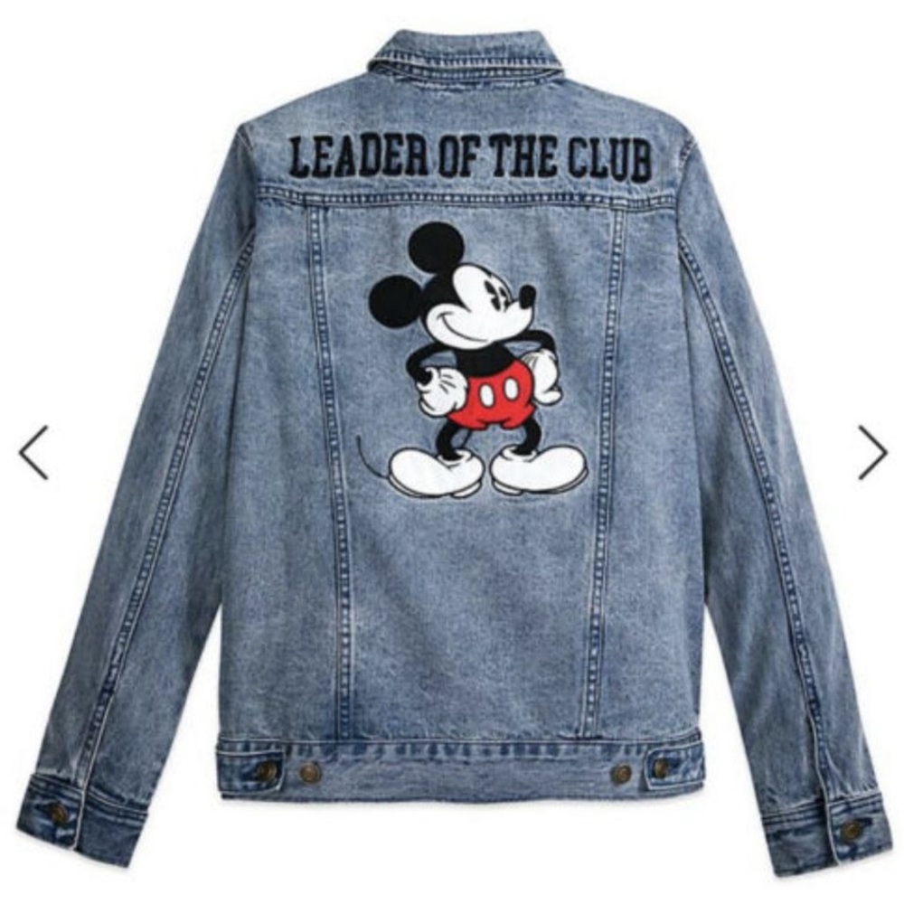 Disney Mickey Mouse Denim Unisex Jean Jacket Adult Medium